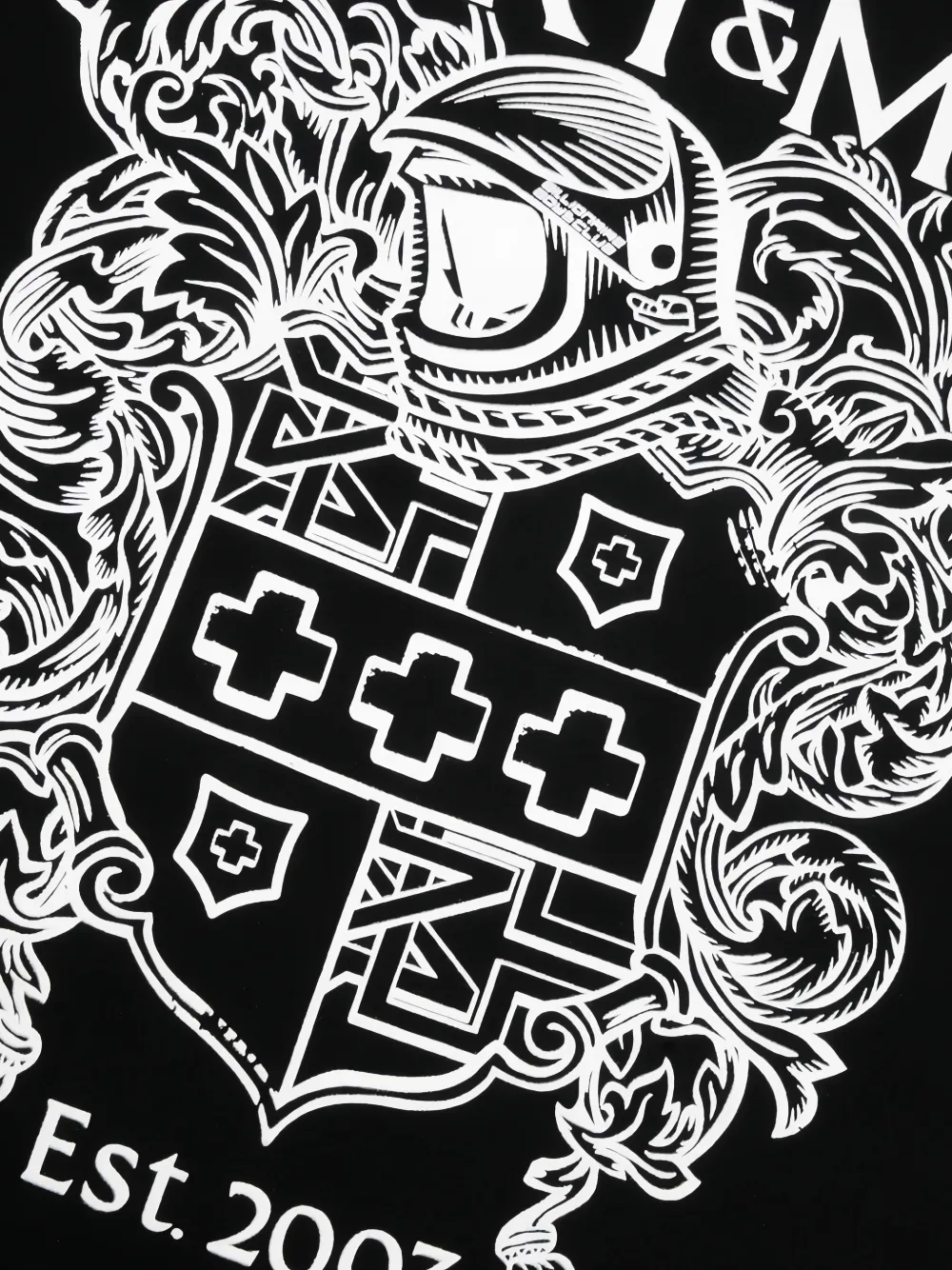Billionaire Boys Club Blueprint SS graphic-print T-shirt Zwart