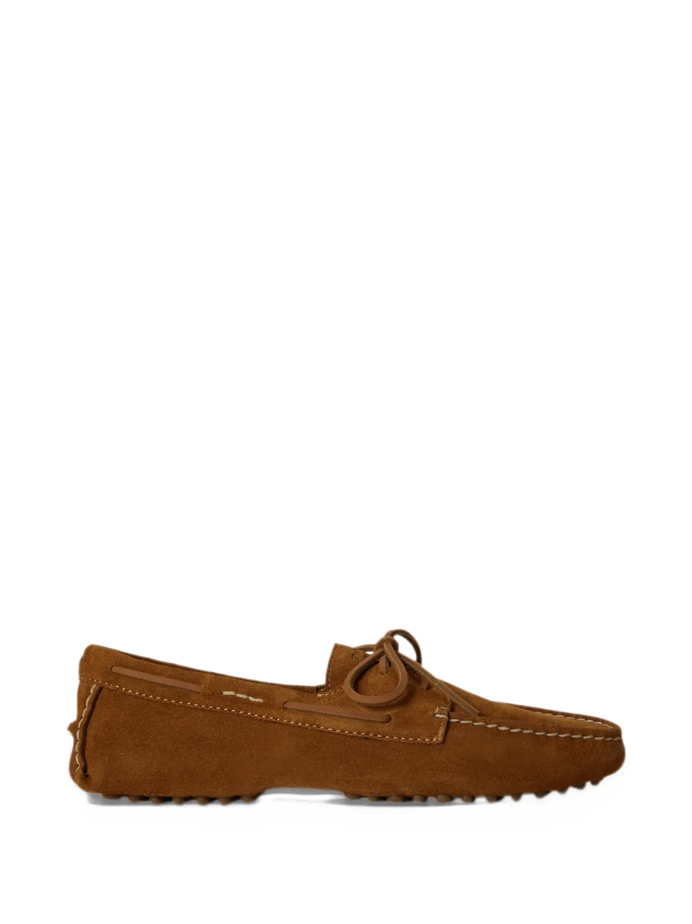 Polo Ralph Lauren lace-up suede loafers - Brown