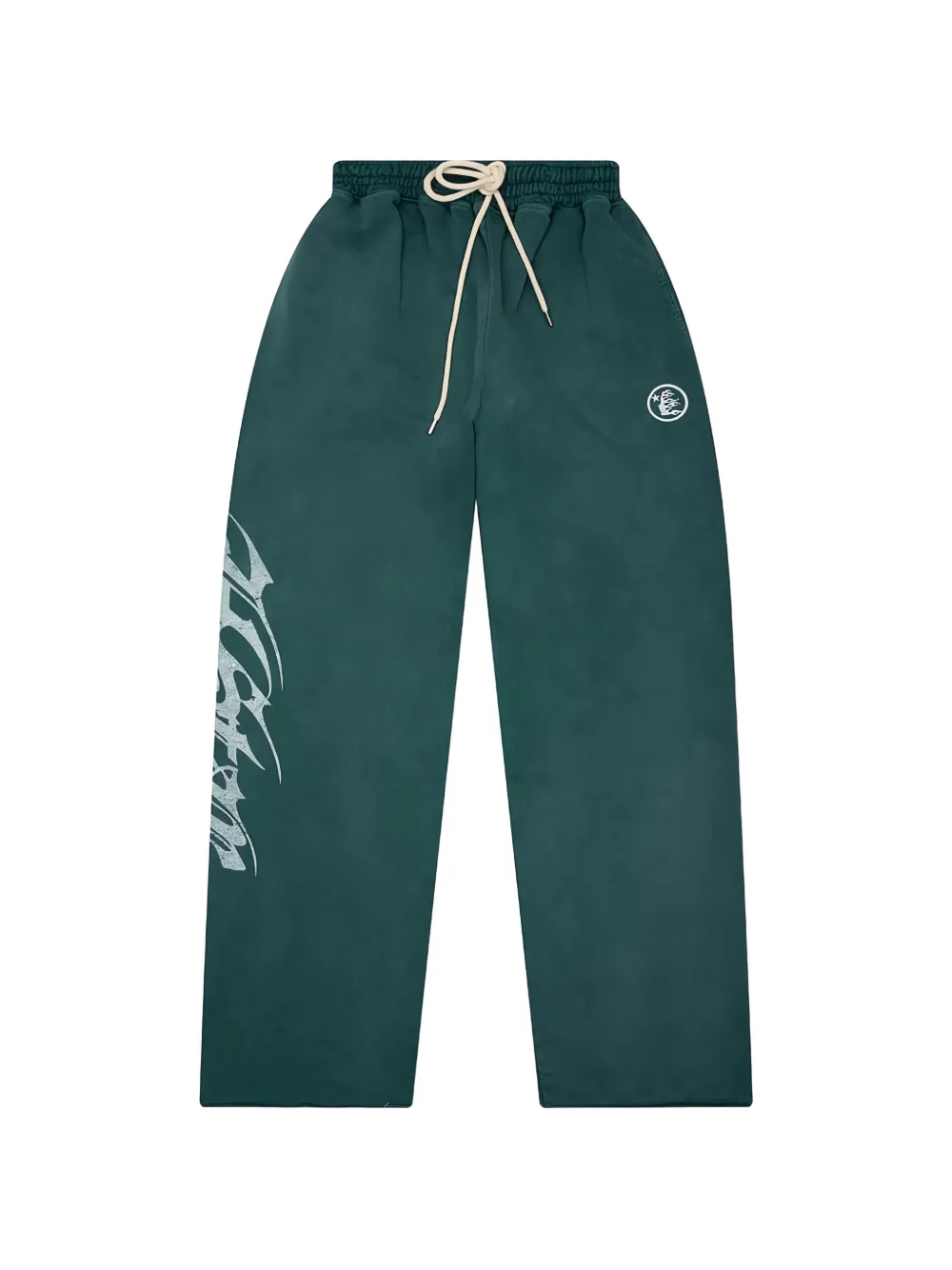 HELLSTAR Gothic graphic-print track pants - Verde
