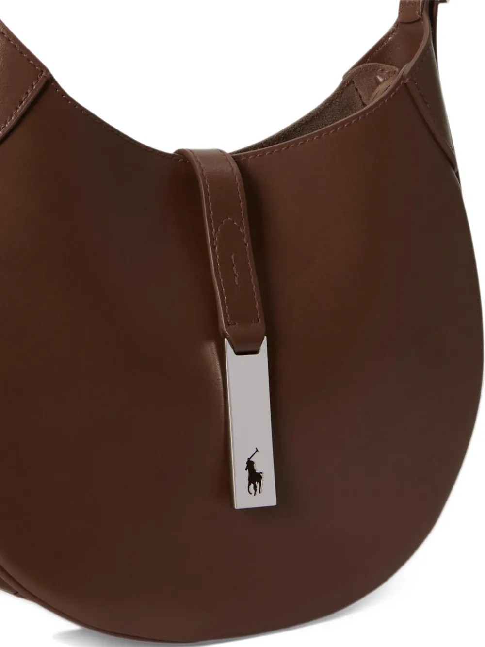 Polo Ralph Lauren Polo ID leather small shoulder bag Bruin