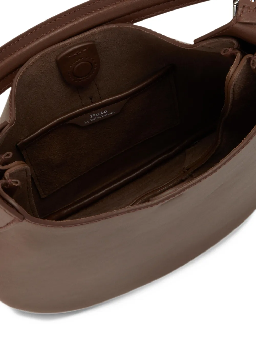 Polo Ralph Lauren Polo ID leather small shoulder bag Bruin