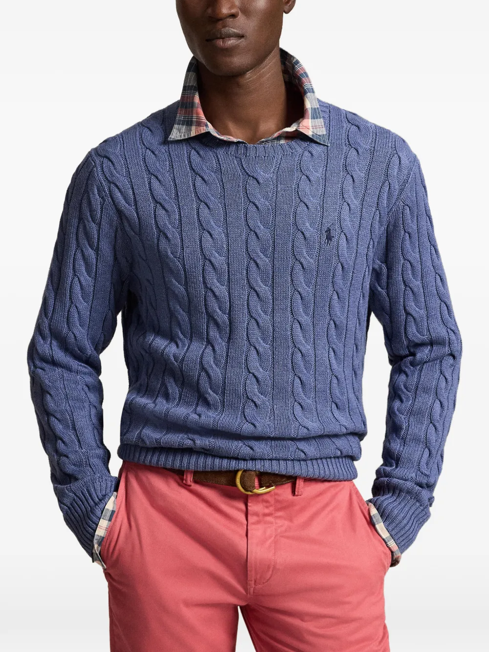 Polo Ralph Lauren cable-knit sweater Blauw