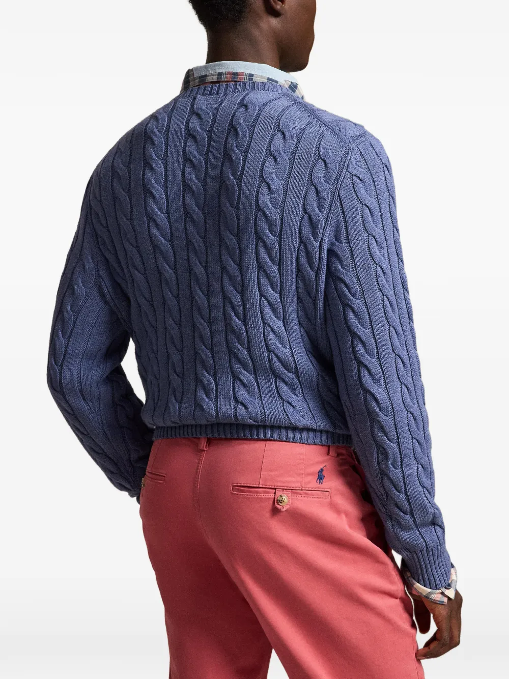 Polo Ralph Lauren cable-knit sweater Blauw