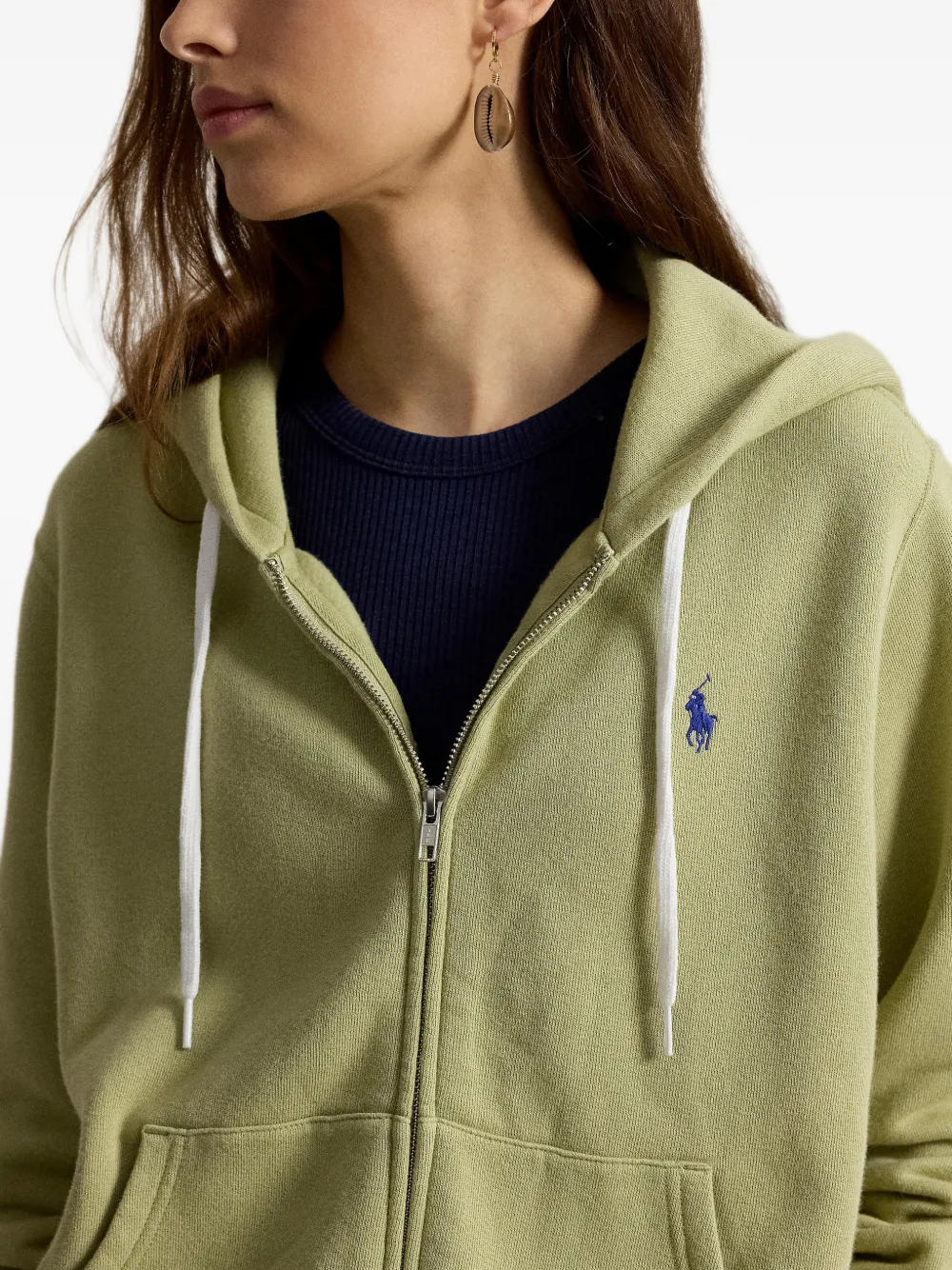 Polo Ralph Lauren full-zip fleece hoodie Groen