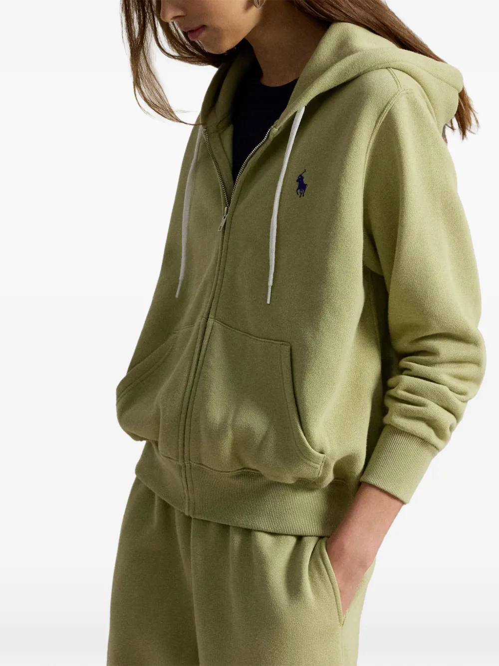 Polo Ralph Lauren full-zip fleece hoodie Groen