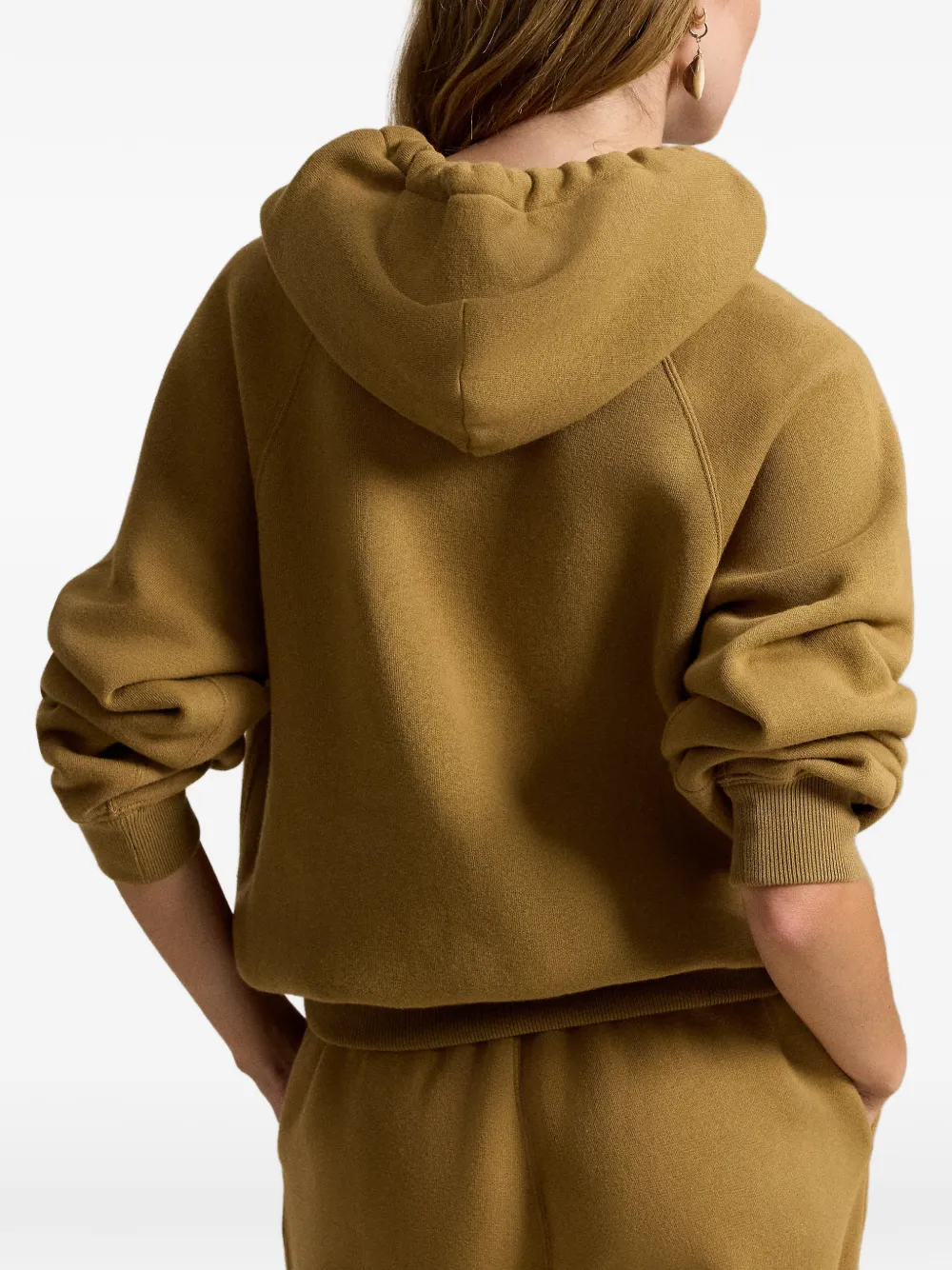 Polo Ralph Lauren Shrunken Fit fleece hoodie Bruin
