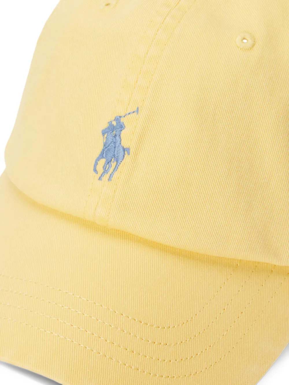 Polo Ralph Lauren Pony embroidered cotton baseball cap Geel