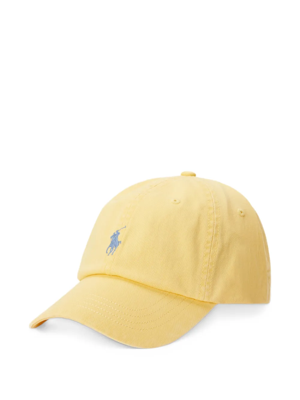 Polo Ralph Lauren Pony embroidered cotton baseball cap Geel