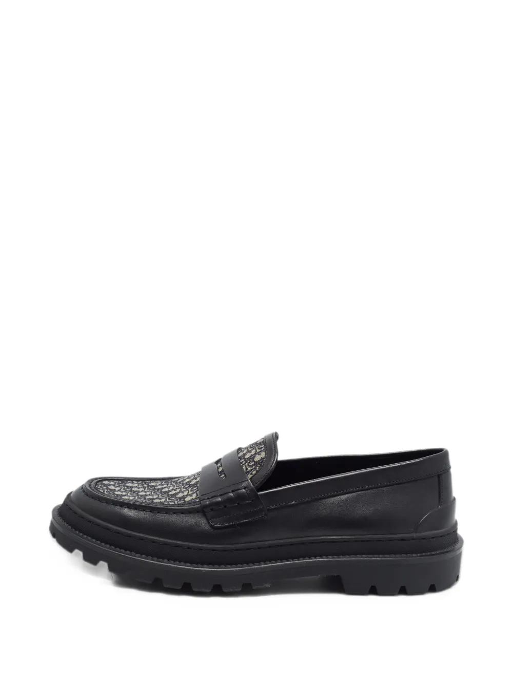 Christian Dior Pre-Owned Explorer Oblique loafers - Noir