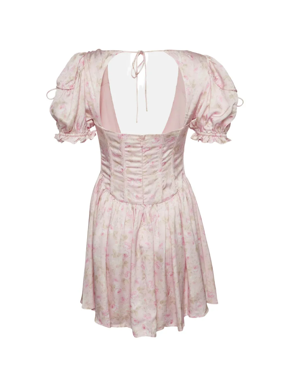 For Love And Lemons floral-print fit mini dress - Pink