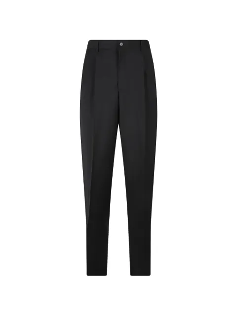 Emporio Armani pleated virgin wool trousers