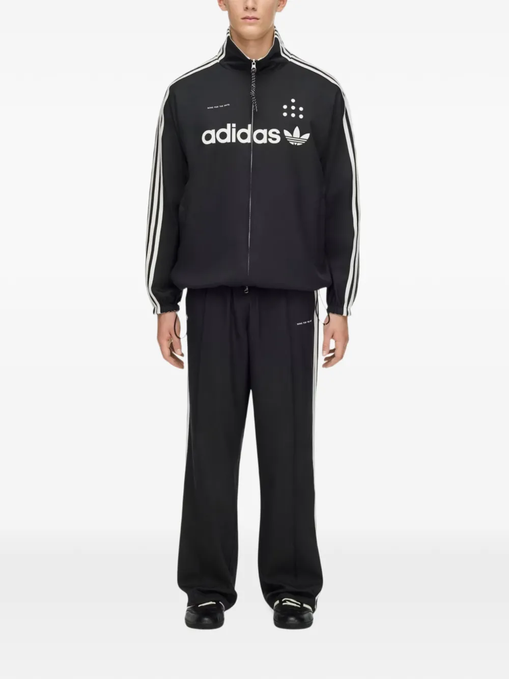 Song For The Mute x Adidas side-stripe track pants Zwart