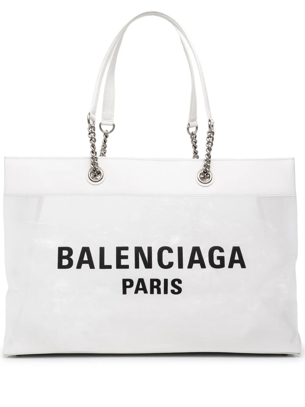 Balenciaga Pre-Owned 2018-2026 Large Mesh Duty Free tote bag - Blanc