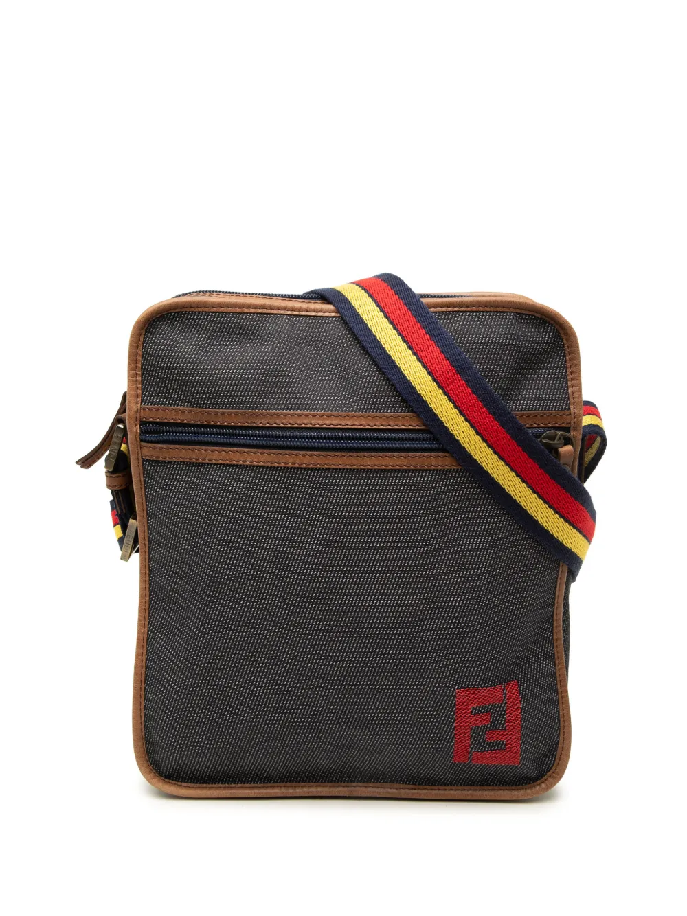 Fendi Pre-Owned 2000-2010 Denim FF crossbody bag - Blue