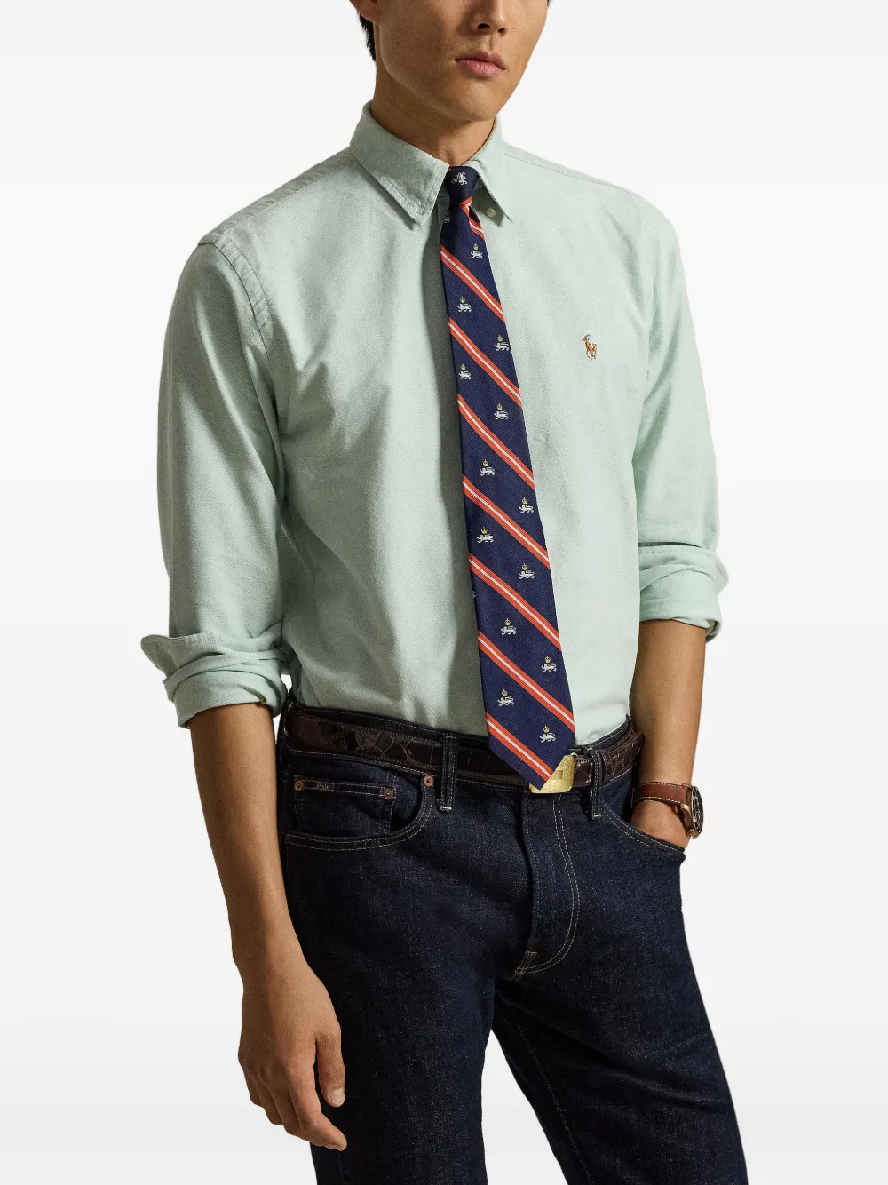 Polo Ralph Lauren the iconic Oxford shirt Groen