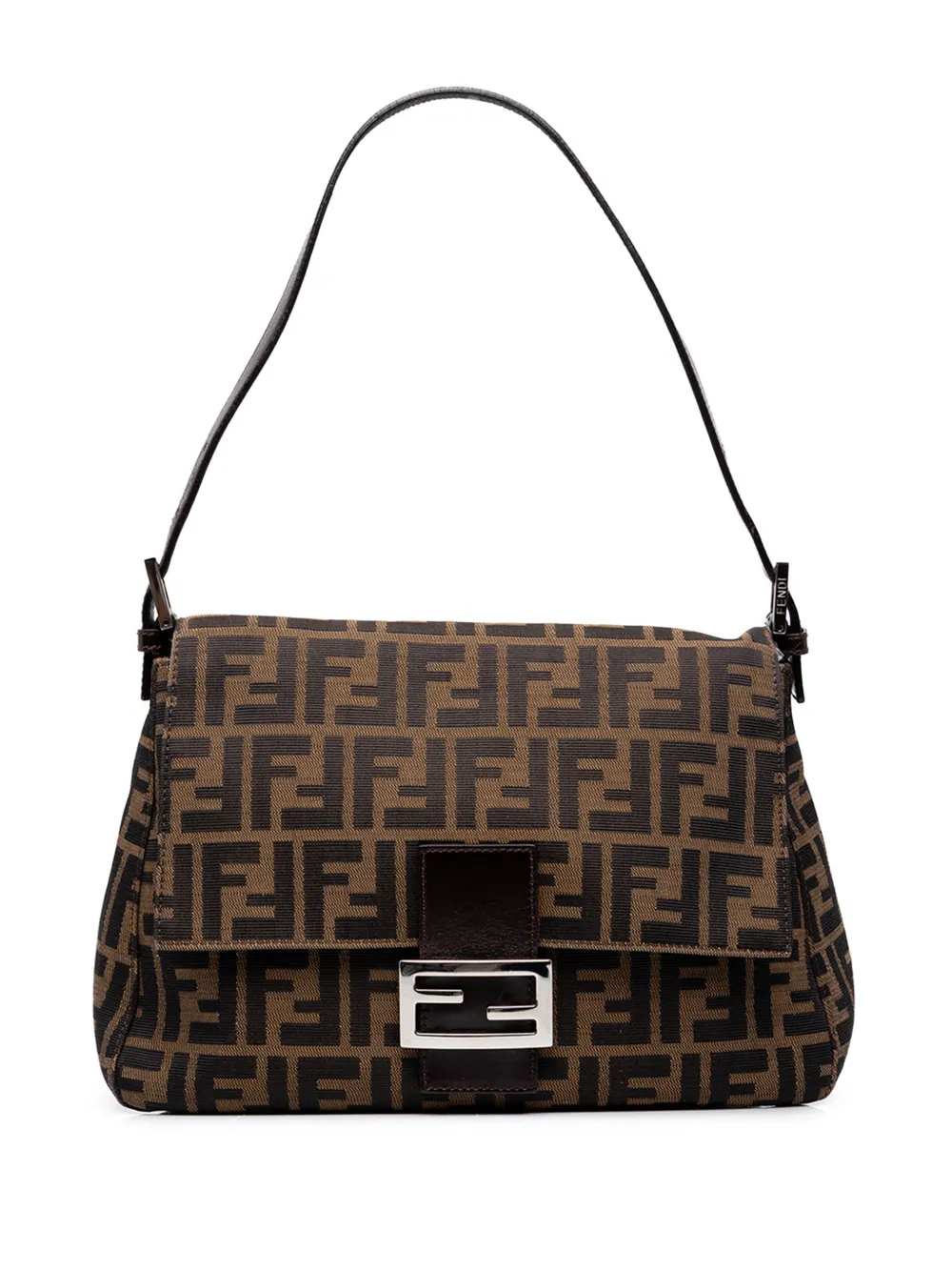 Fendi Pre-Owned 20th Century Zucca Canvas Mamma Forever shoulder bag - Brown