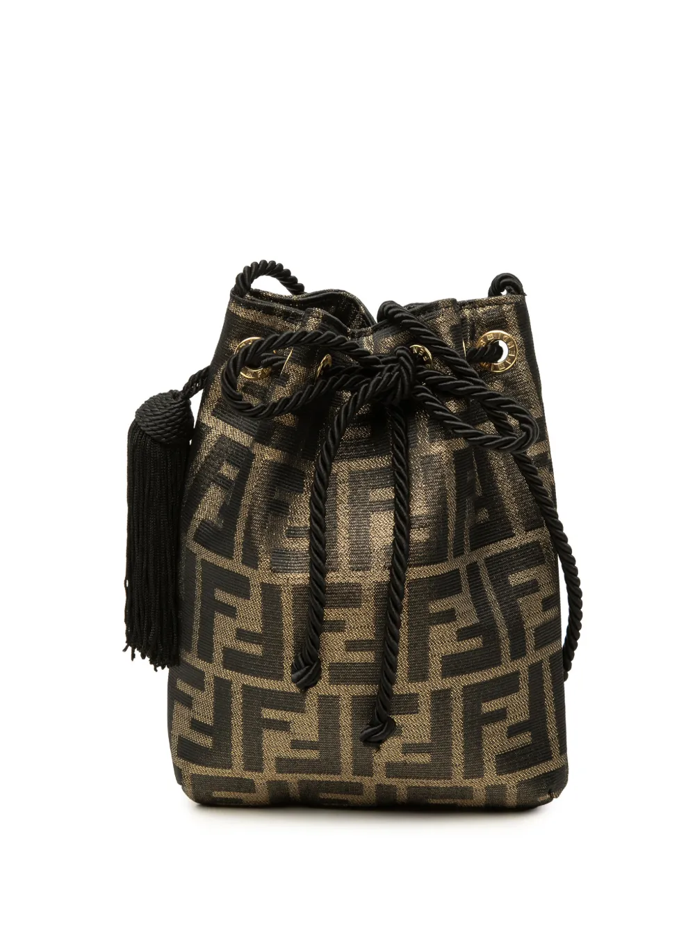 Fendi Pre-Owned 20th Century Zucca Canvas Drawstring Bucket Bag crossbody bag - Brown