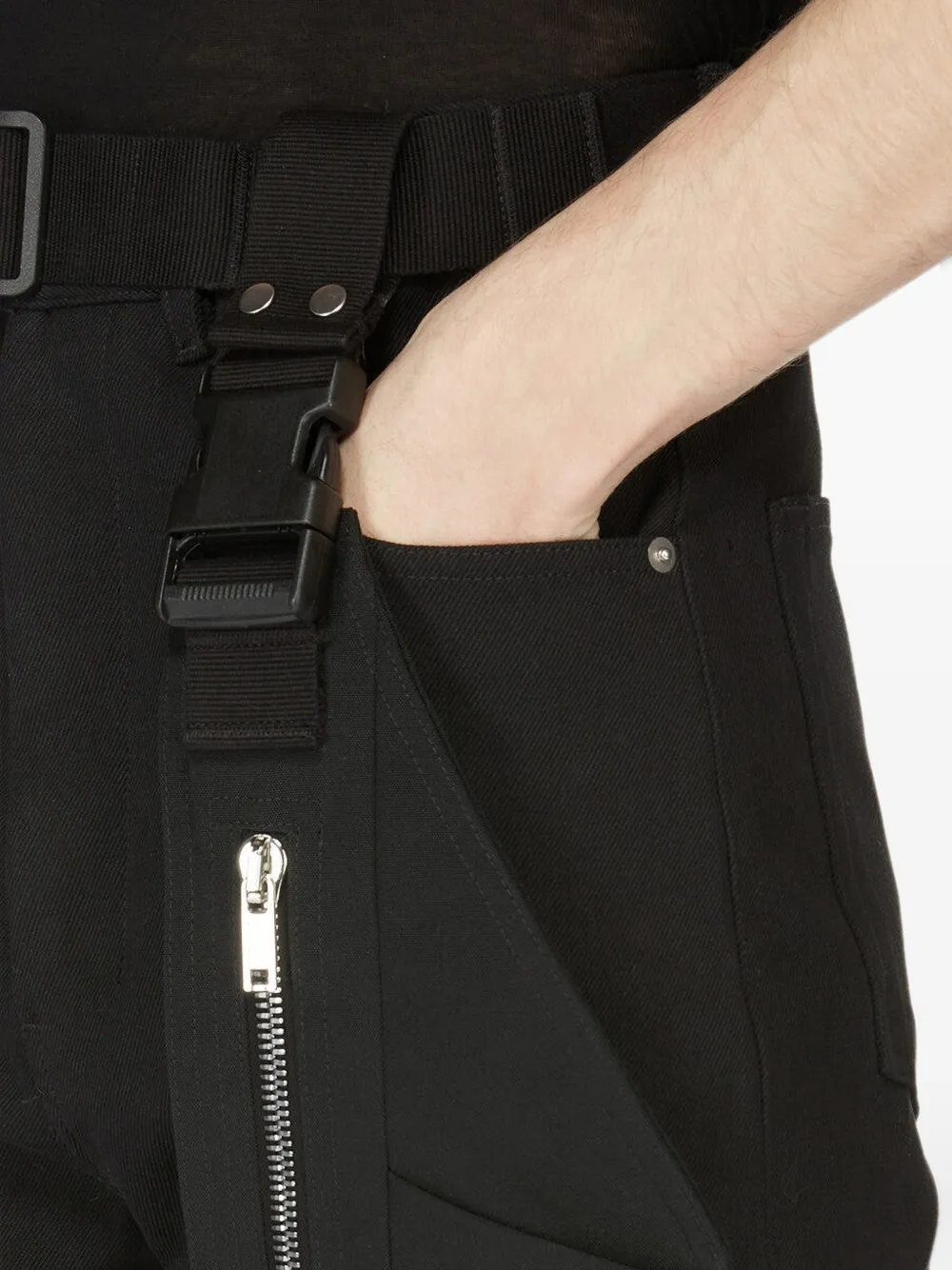 Rick Owens Holster cargo jeans Zwart
