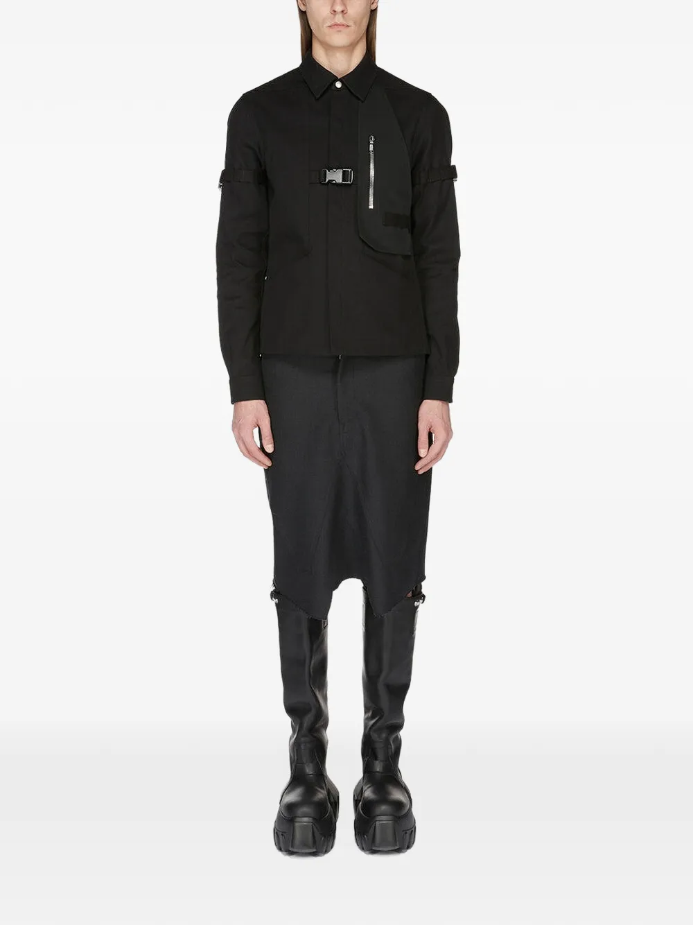 Rick Owens Rowland shirt Zwart