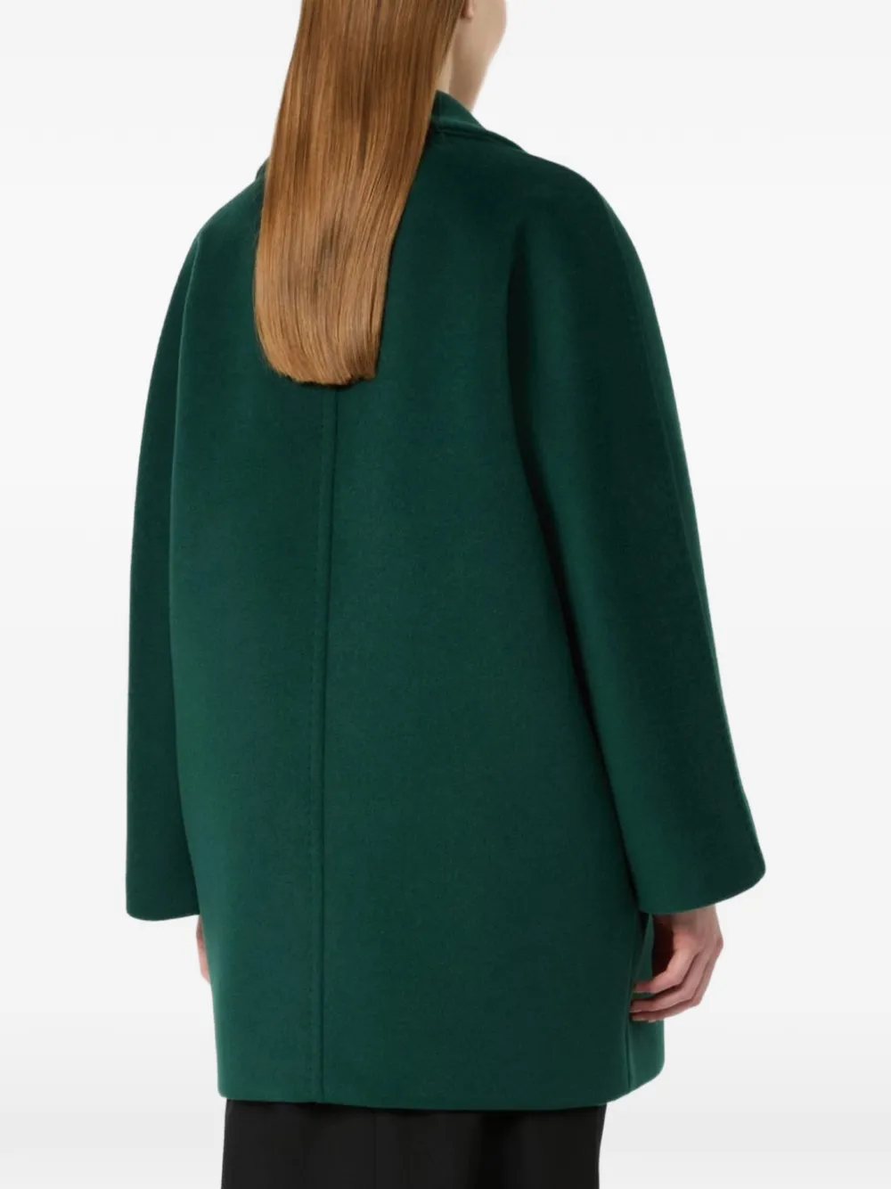 Max Mara cocoon-fit wool coat green Groen