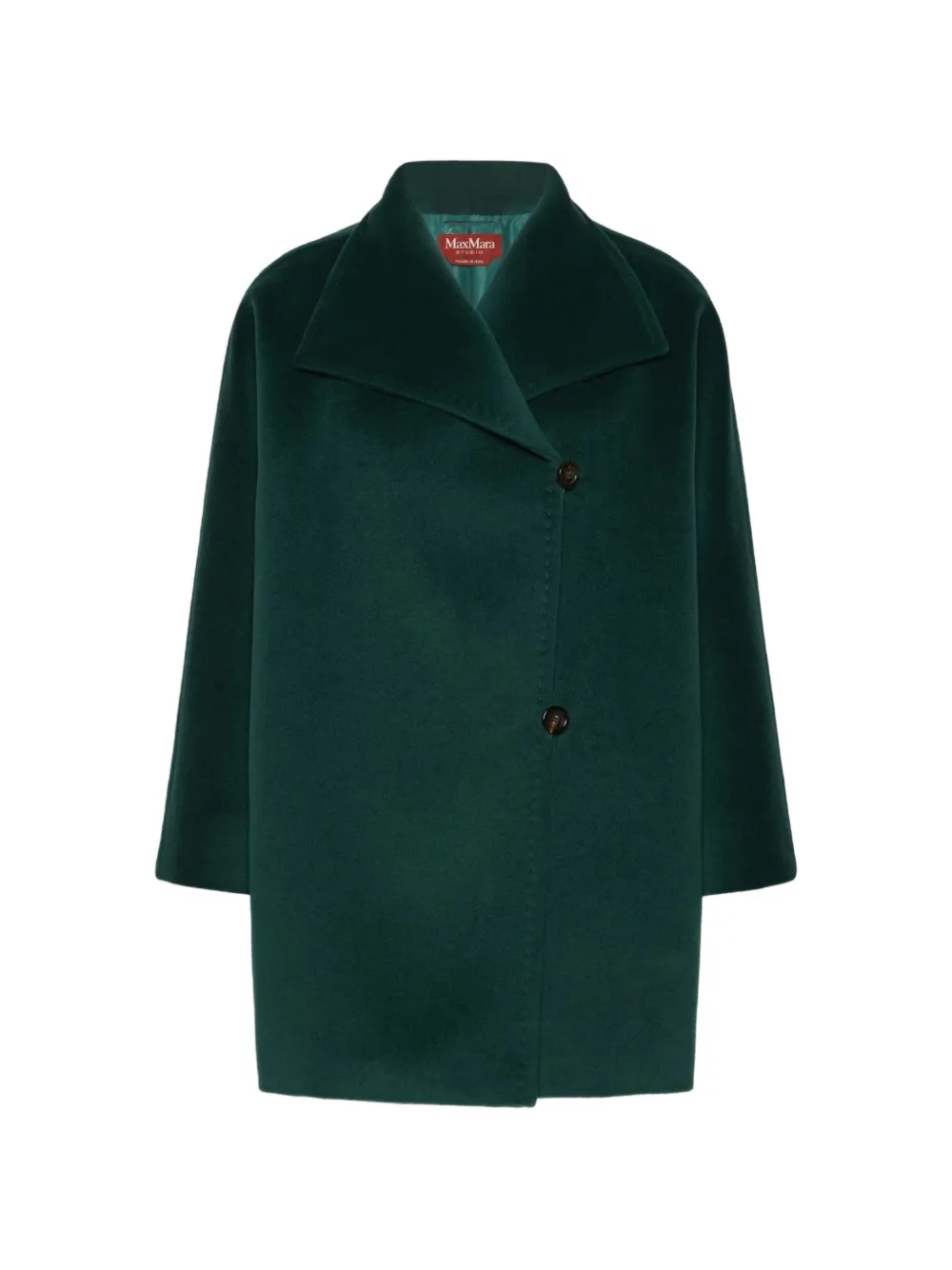 Max Mara cocoon-fit wool coat green Groen
