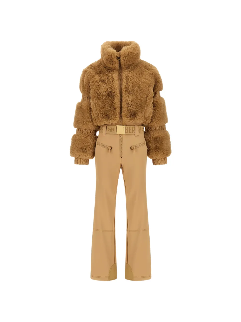 Goldbergh Lieke faux-fur ski suit - Toni neutri