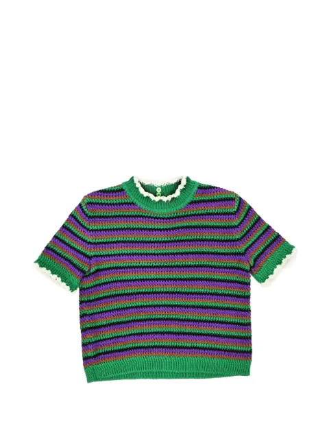 Miu Miu Pre-Owned 2019 striped crochet top