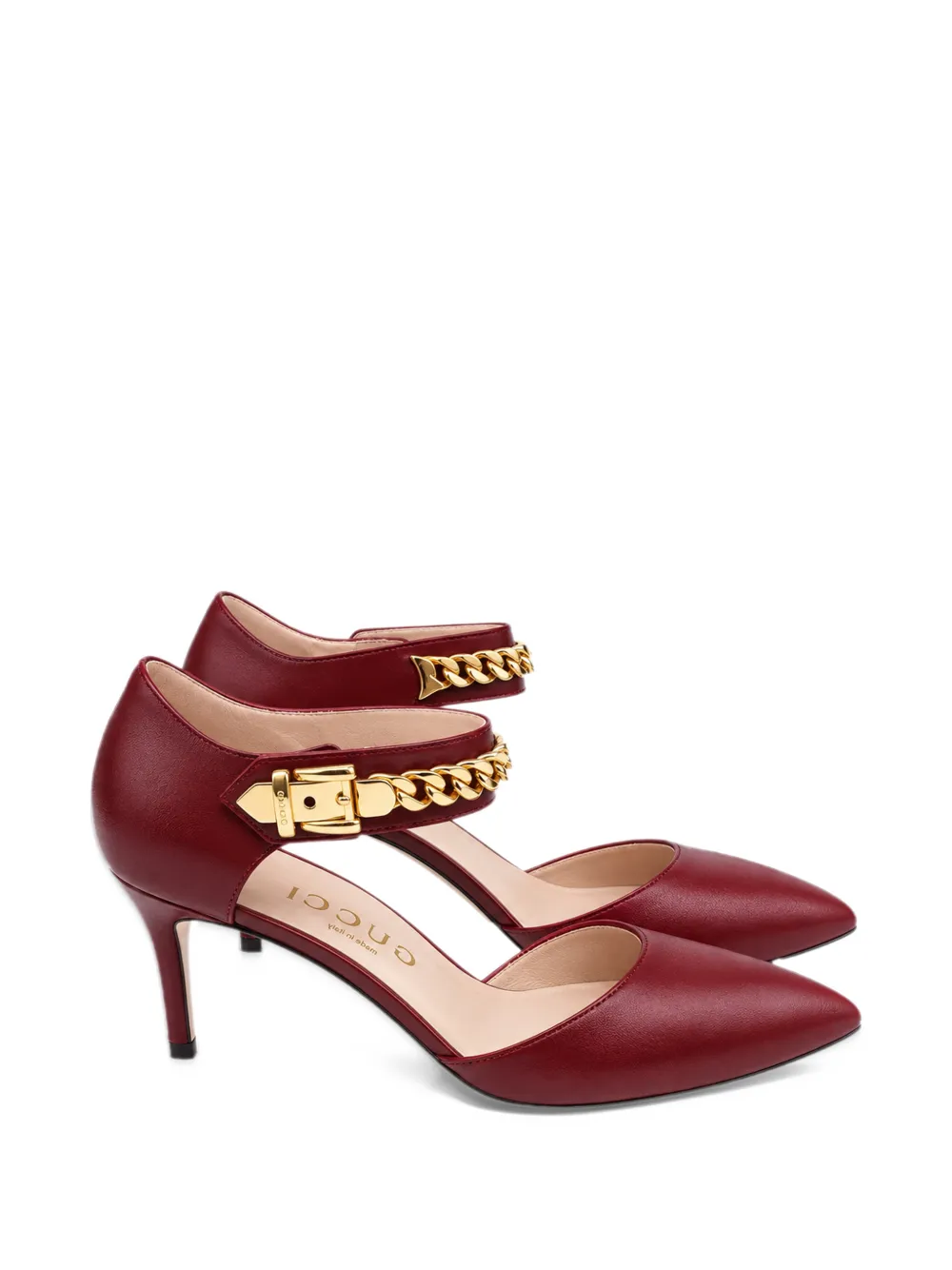 Gucci Pre-Owned Sylvie chain pumps - Red