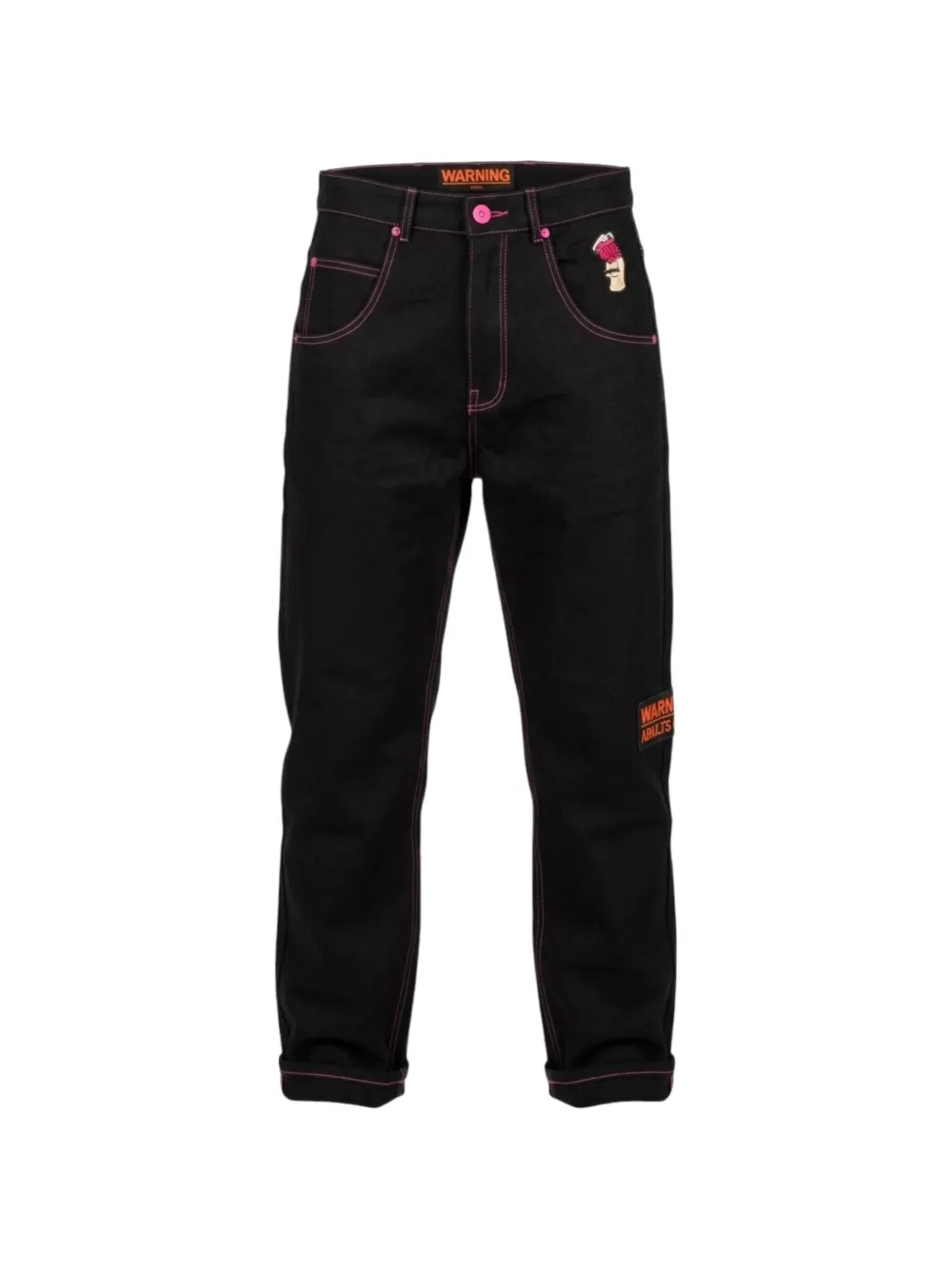 Adults Only Moan fringe-detail jeans - Nero
