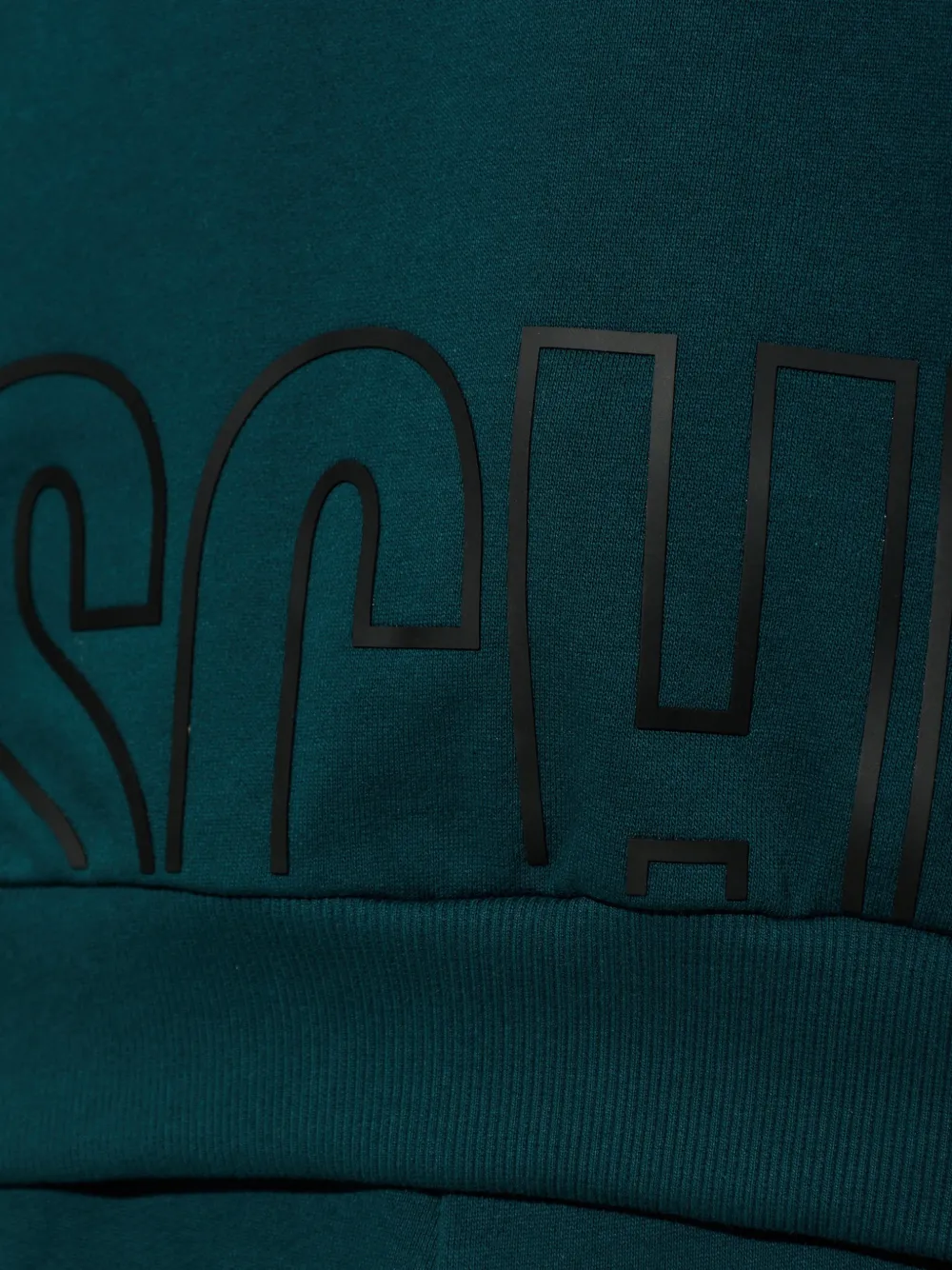 Moschino logo-print sweatshirt Groen