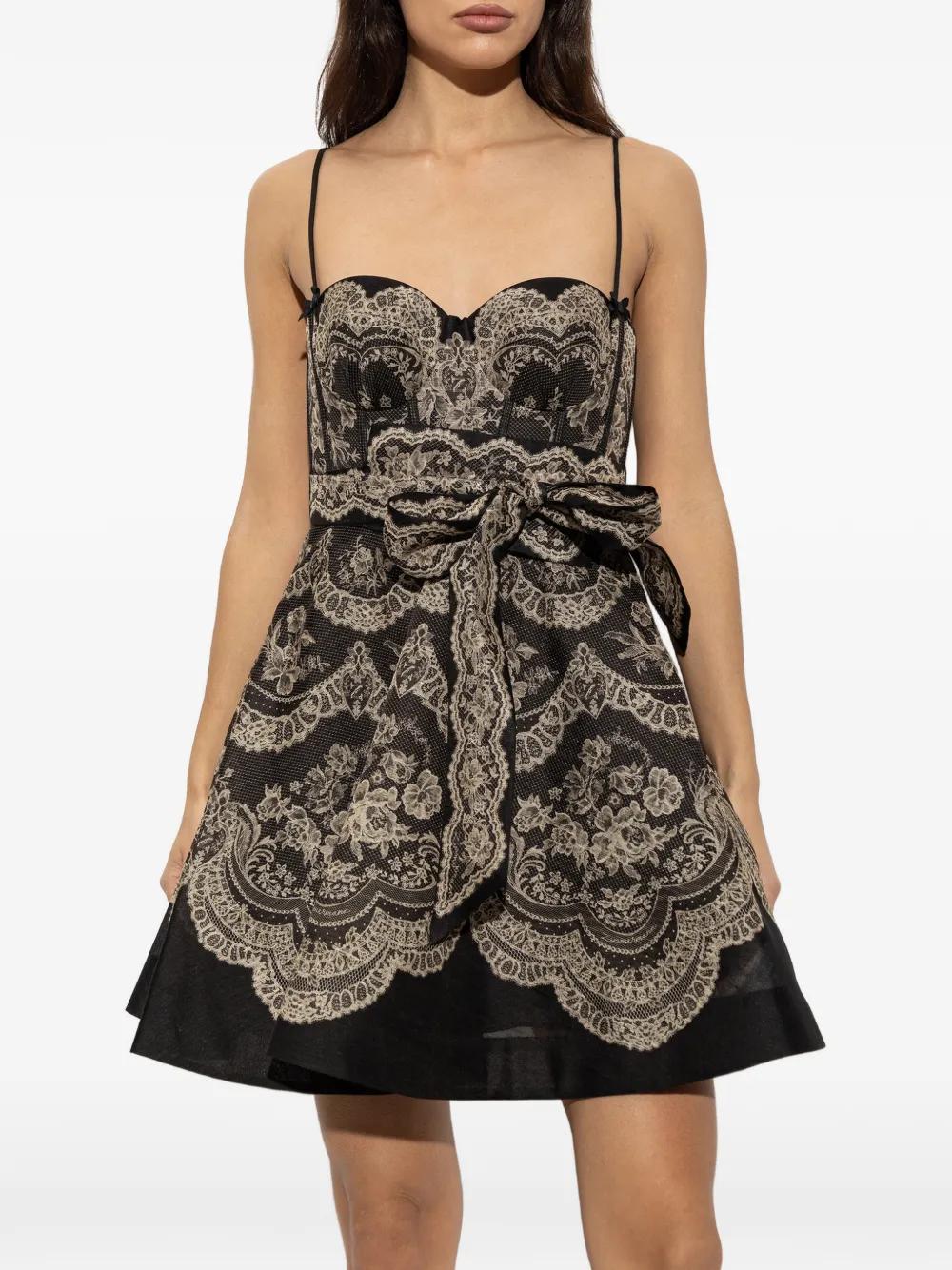 ZIMMERMANN Clash bustier mini dress Zwart