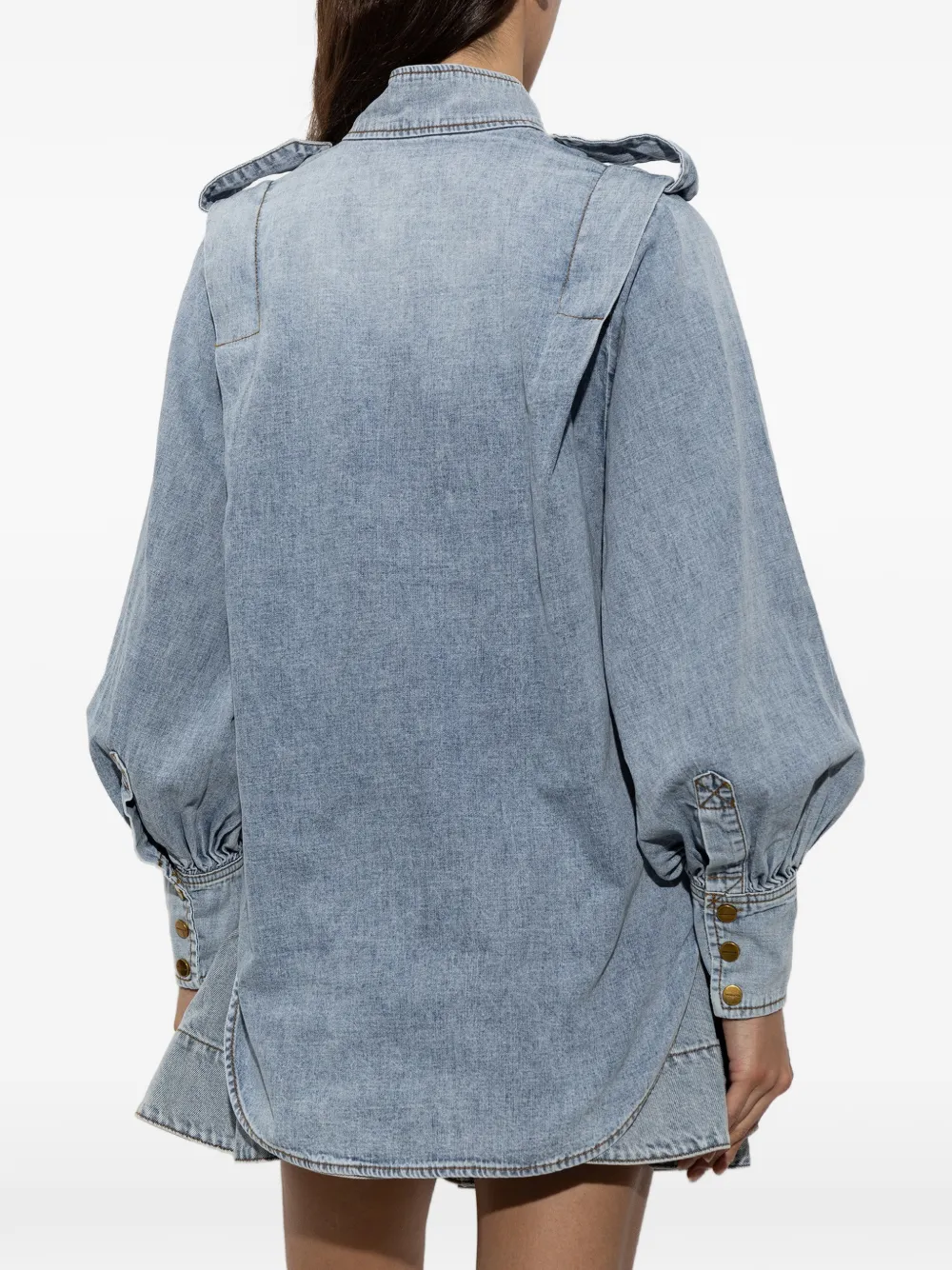 ZIMMERMANN denim utility shirt Blauw