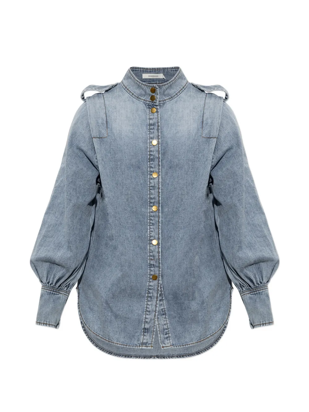 ZIMMERMANN denim utility shirt - Blue