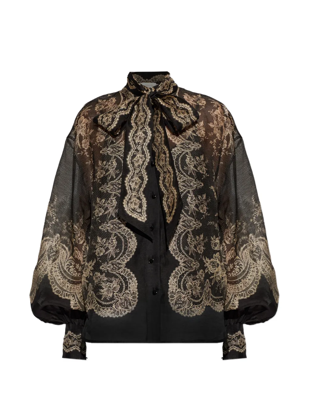ZIMMERMANN clash-tie blouse Zwart
