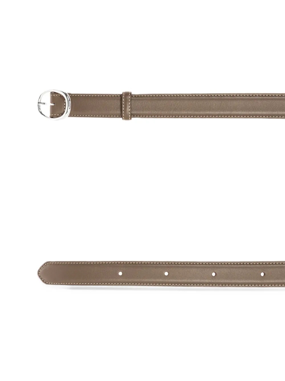Lié Studio The Wyatt Wide leren riem Bruin