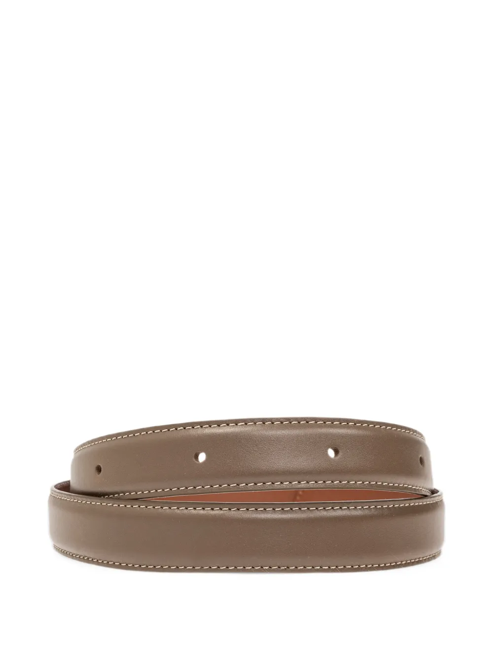 Lié Studio The Wyatt Wide leren riem Bruin