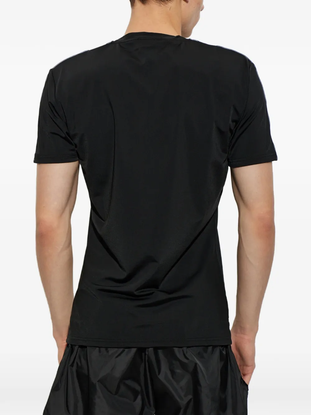 Moschino Active T-shirt met logoband Zwart