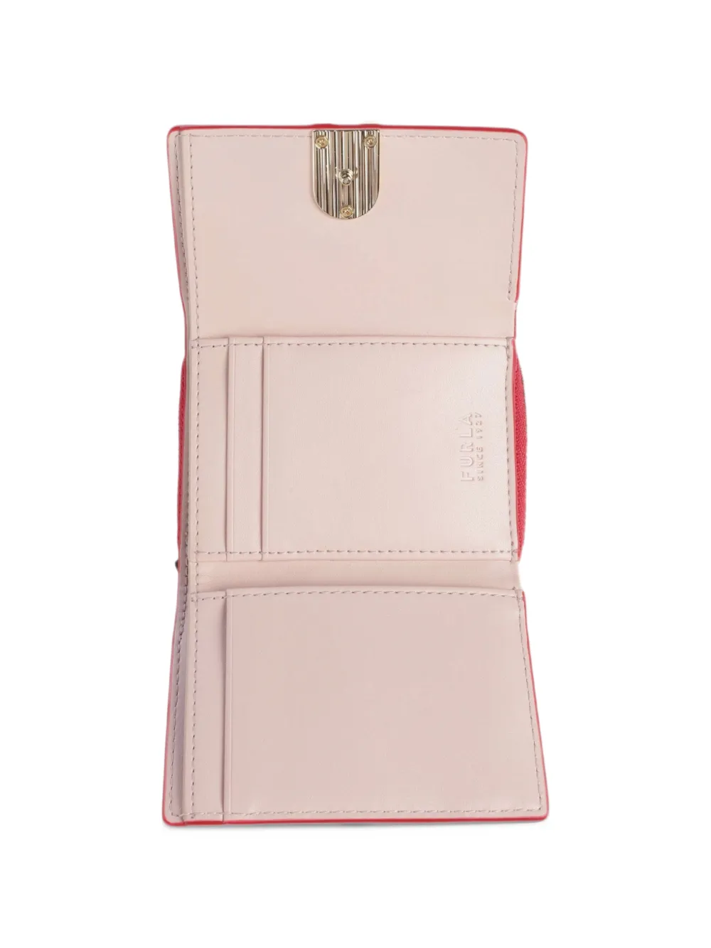 Furla Portemonnee met logoplakkaat Rood