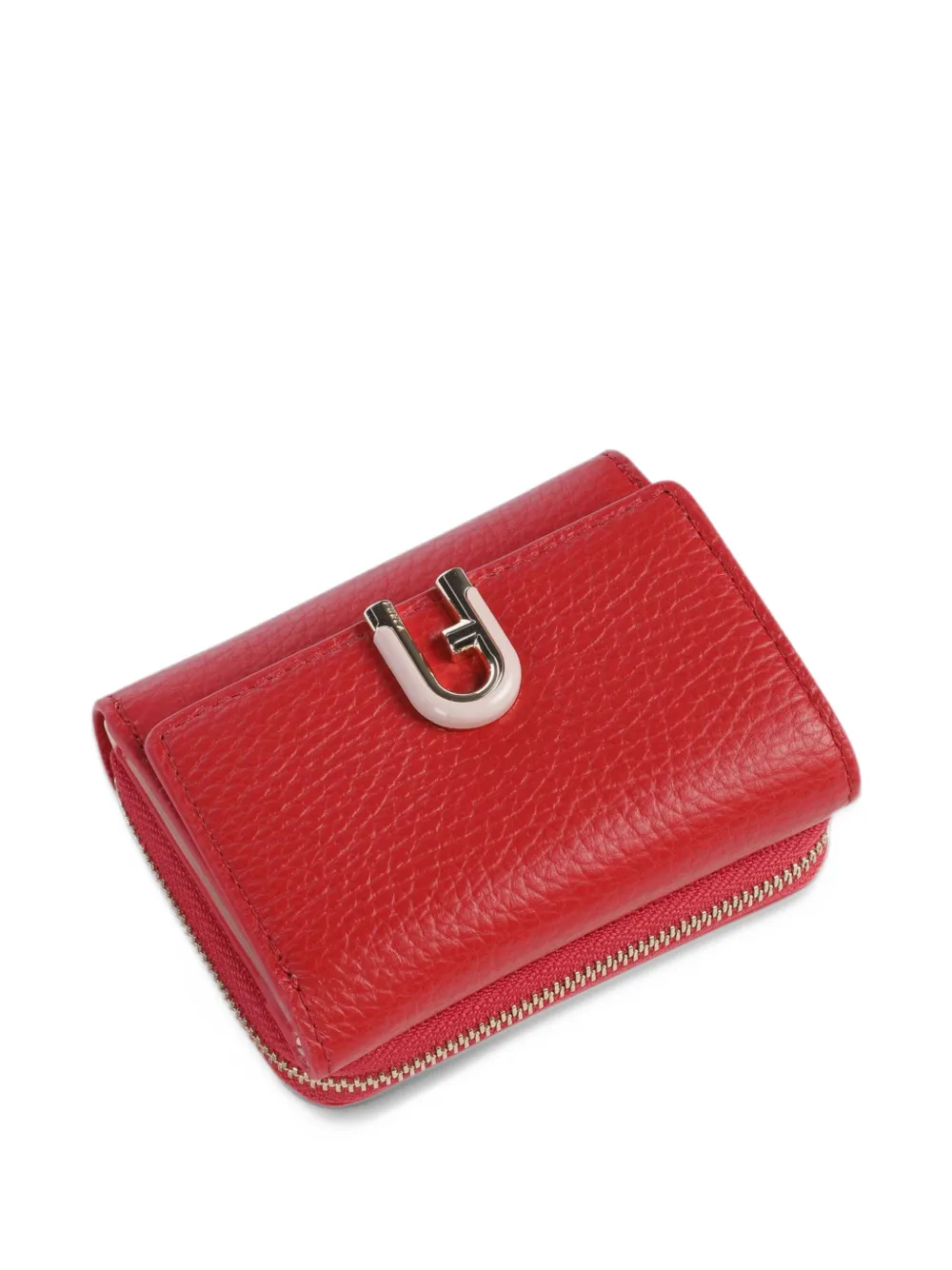 Furla Portemonnee met logoplakkaat Rood