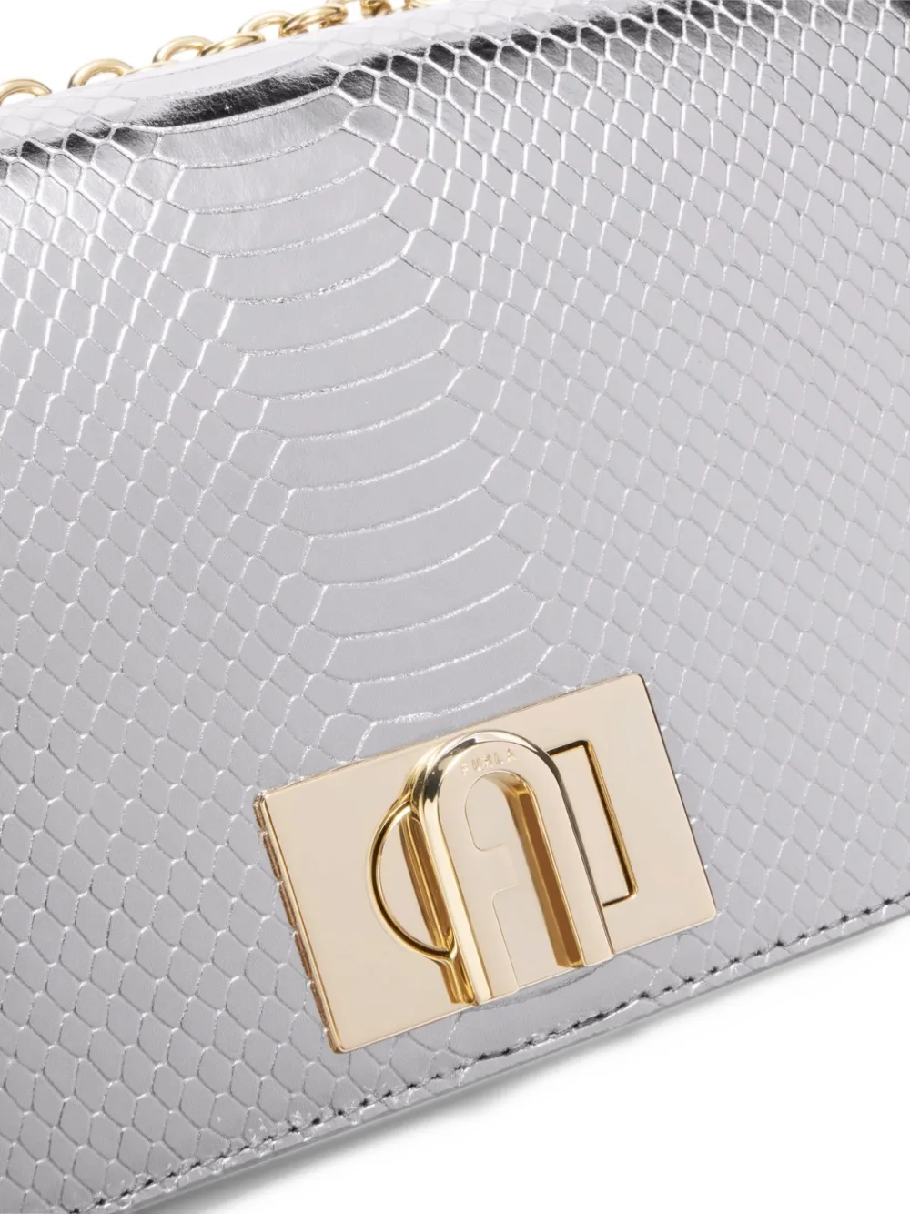 Furla 1927 crossbody mini bag Zilver