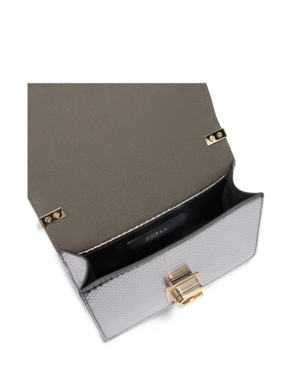 Furla 1927 crossbody mini bag Zilver