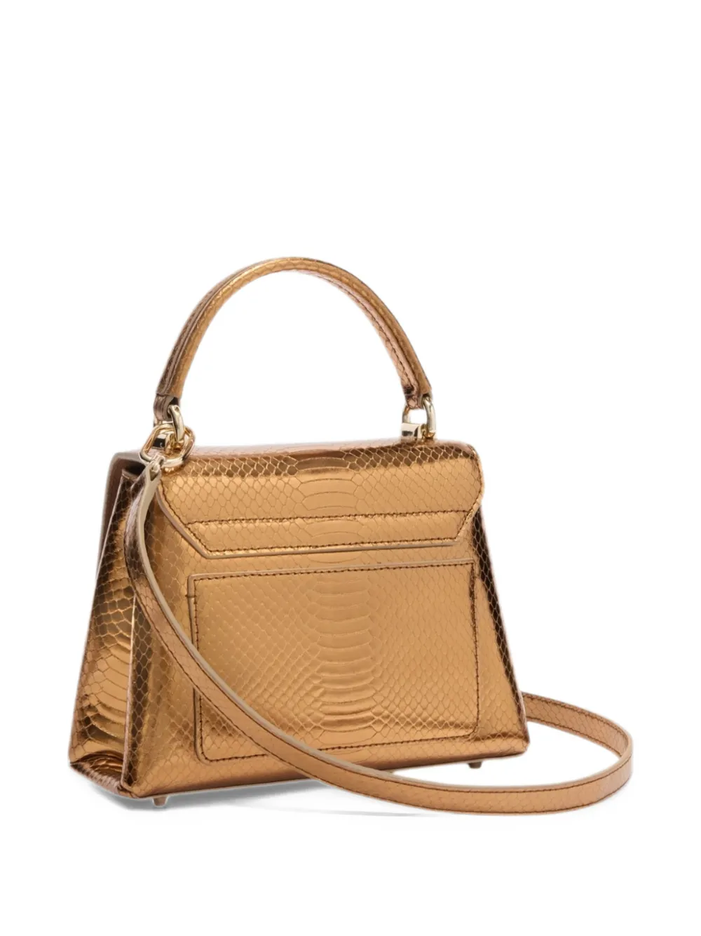 Furla 1927 top-handle mini bag Goud