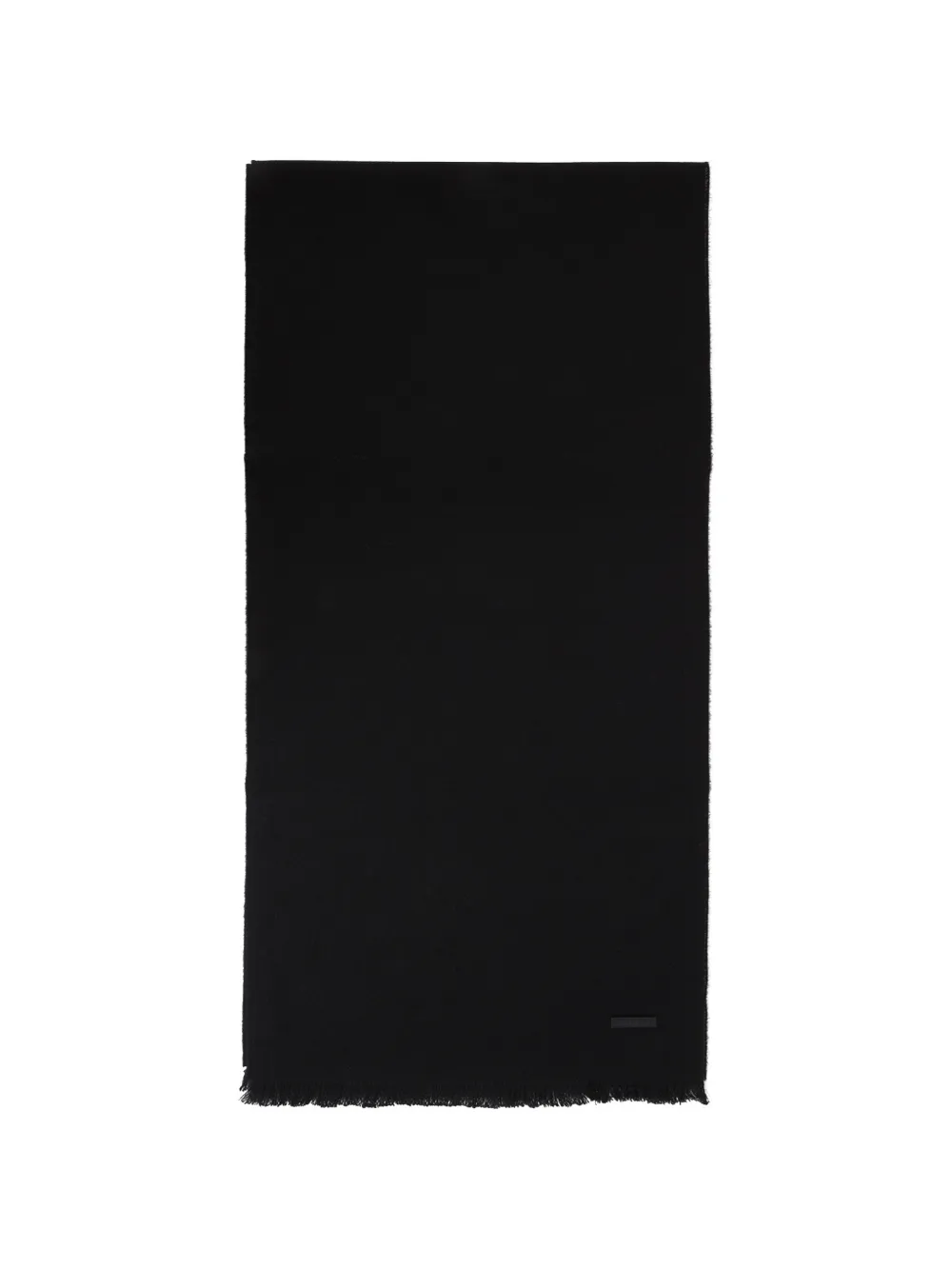 Fear Of God logo-patch fringed scarf - Nero