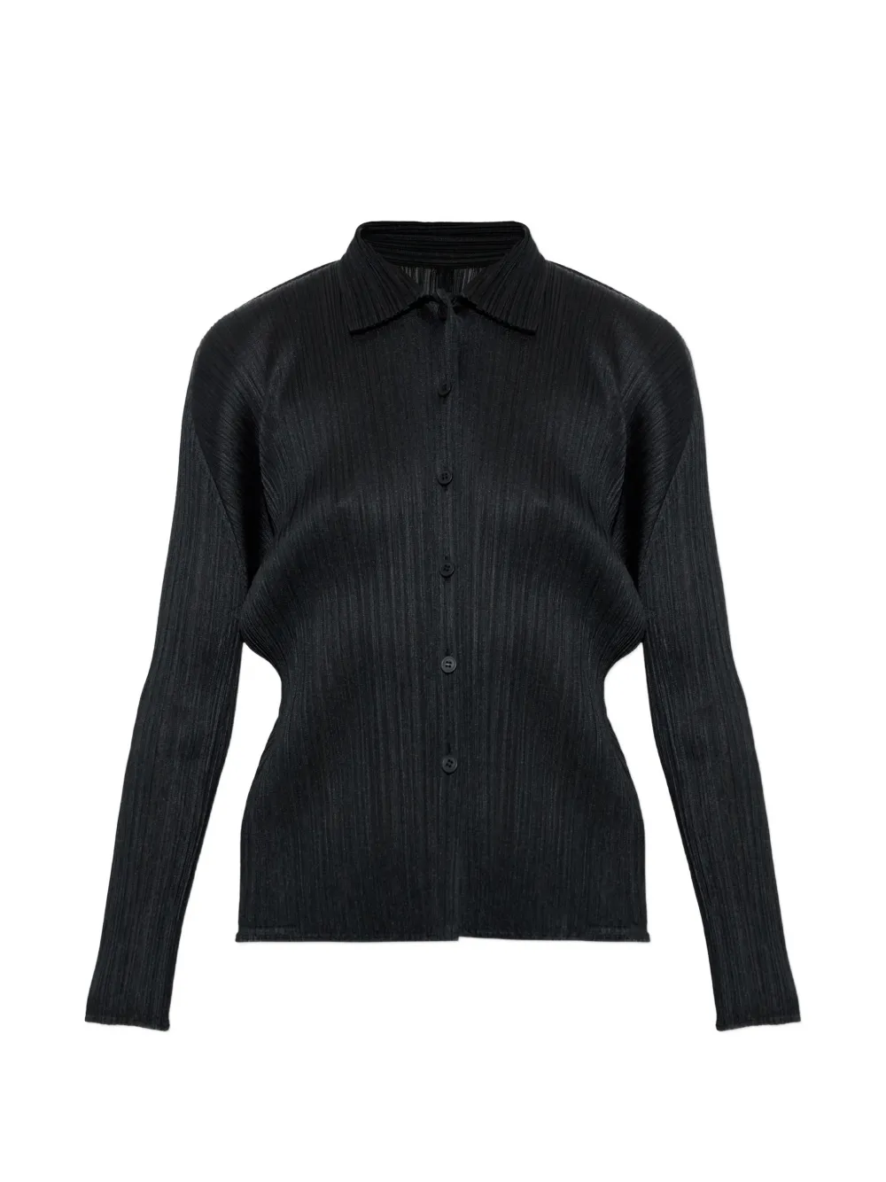 Pleats Please Issey Miyake pleated cardigan - Nero