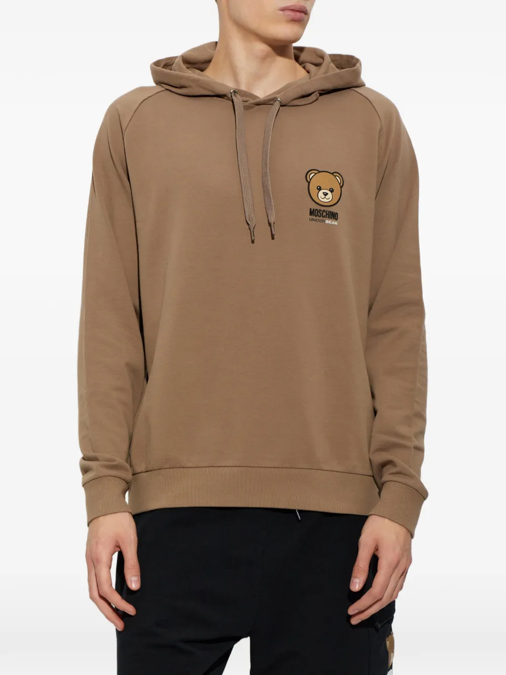 Moschino Teddy Bear patch hoodie Bruin