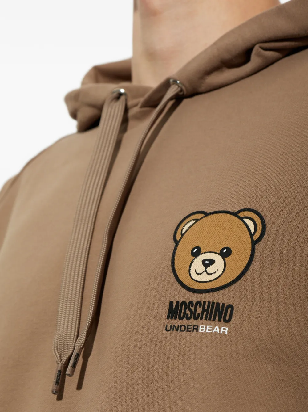Moschino Teddy Bear patch hoodie Bruin