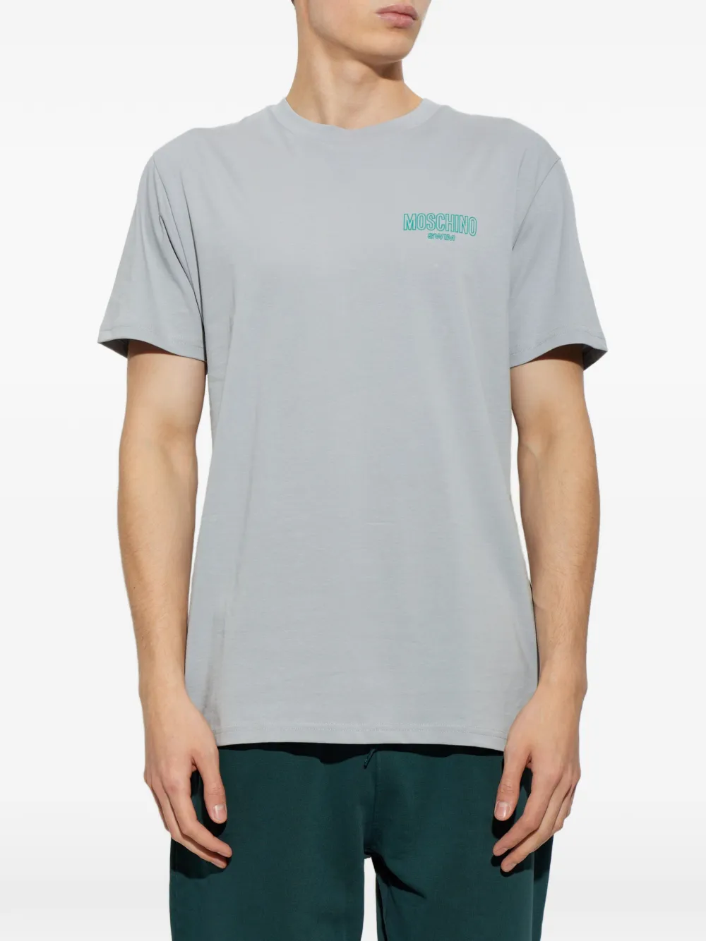 Moschino Katoenen jersey T-shirt Grijs