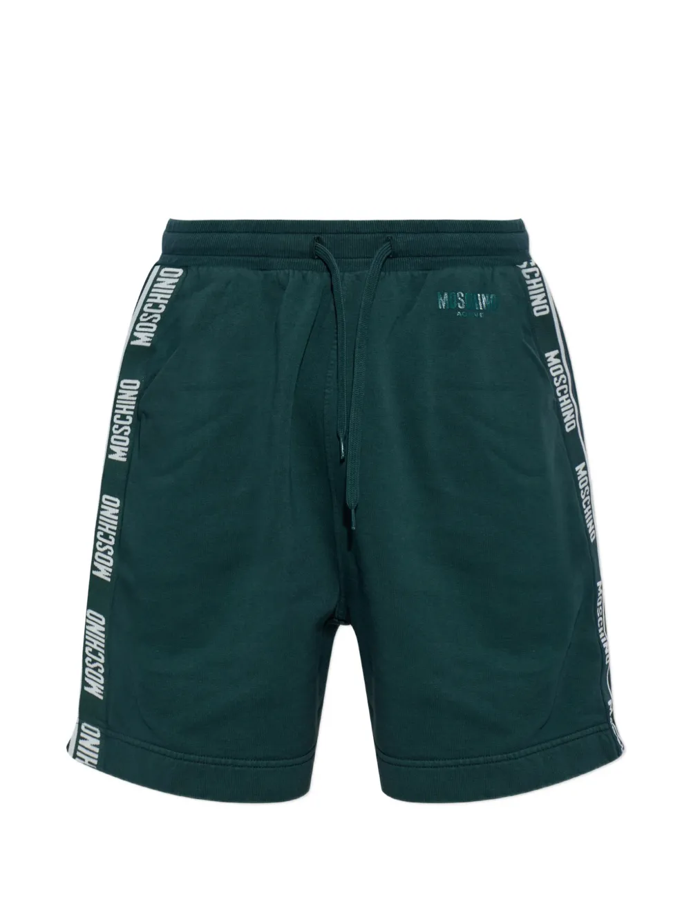 Moschino logo-tape track shorts Groen