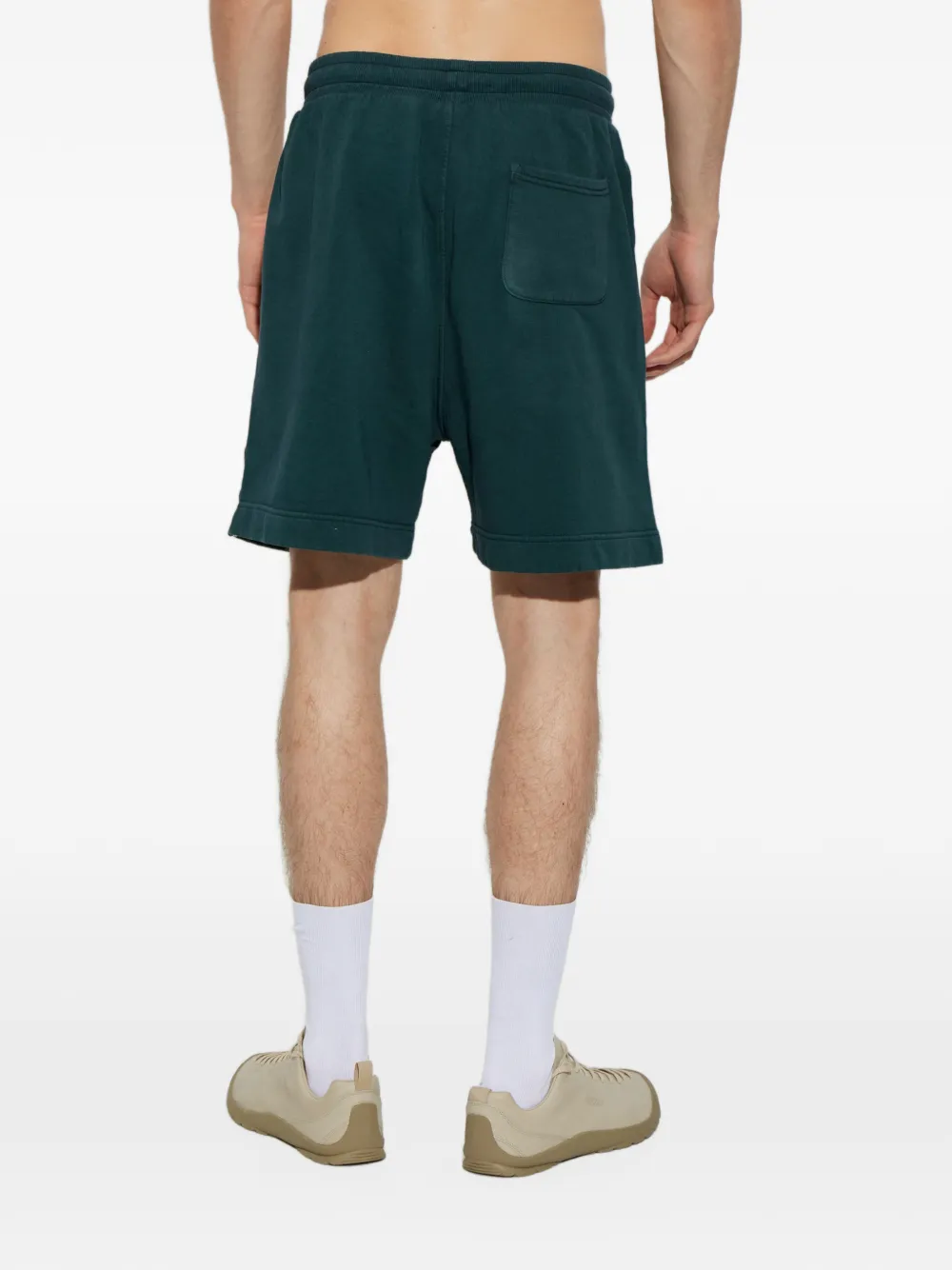 Moschino logo-tape track shorts Groen