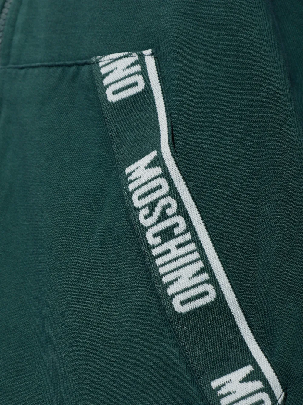 Moschino Hoodie met logoband Groen